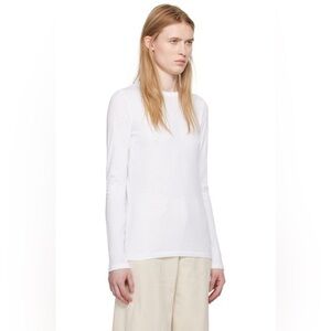 rag & bone Women's The Knit Slub Longsleeve Top White Medium